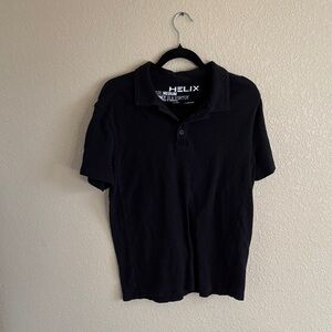 Helix Classic Black Polo Shirt for Men